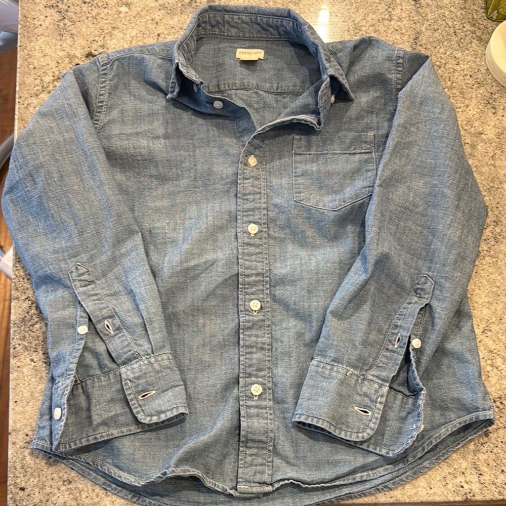 Crewcuts Blue Button Down Shirt Timeless Style